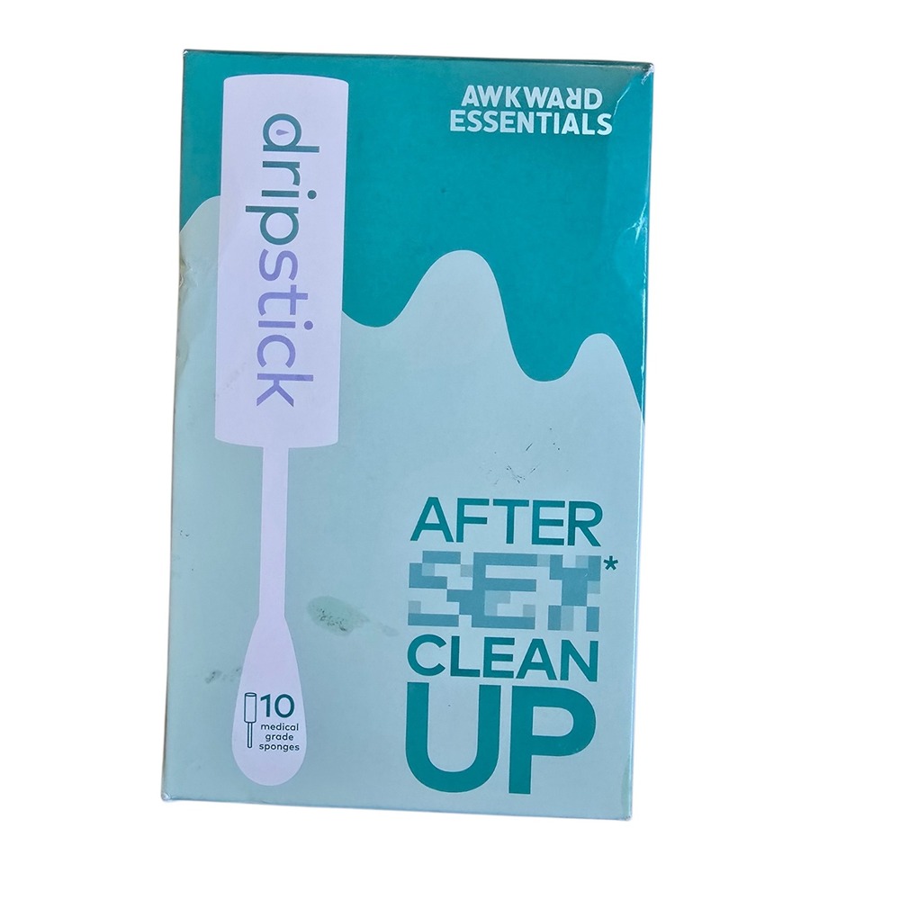 Awkward Essentials Dripstick After Sex Clean Up‎ Medical Grade Sponges 10 Count